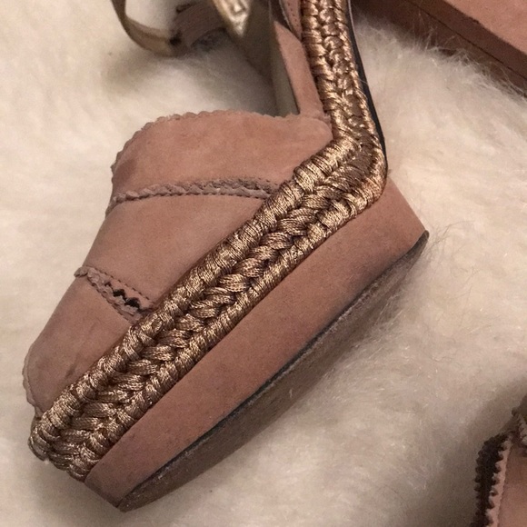 Stuart Weitzman Chucky Heel Espadrilles Heels - Picture 4 of 8